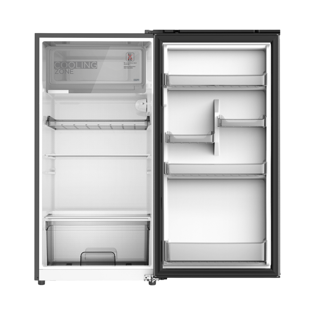 Midea 163L Crystal Silver Single Door Refrigerator 2 Midea 163L Crystal Silver Single Door Refrigerator Inside