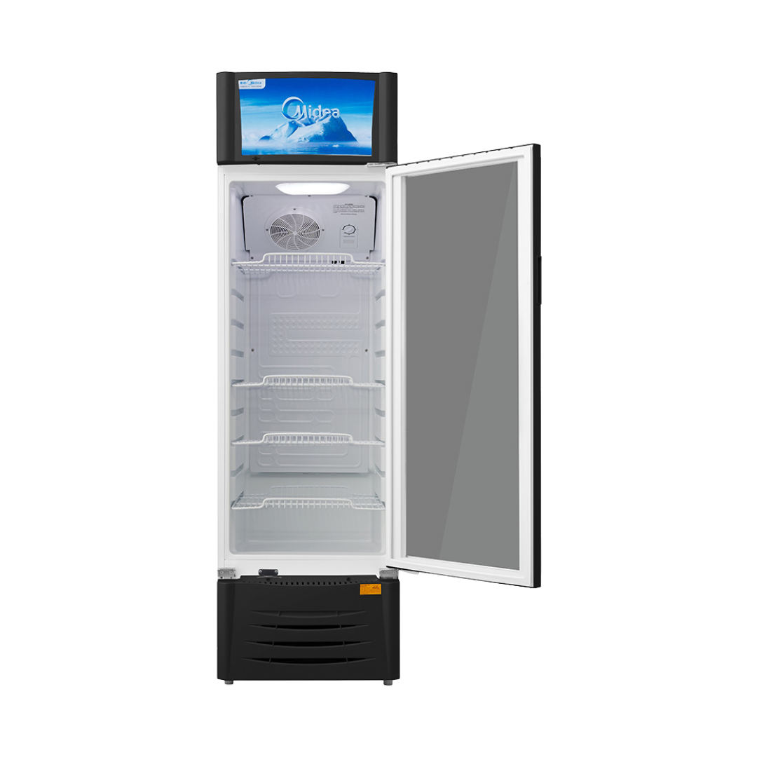 Midea 187-310L Showcase Refrigerator with Interior Light 2 Midea 187-310L Showcase Refrigerator with Interior Light Inside