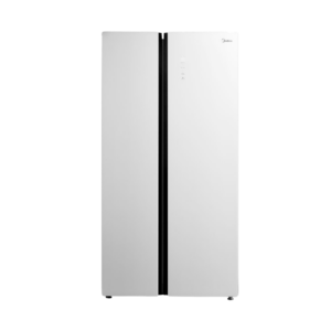 Midea 660L Side By Side White Glass Inverter Refrigerator